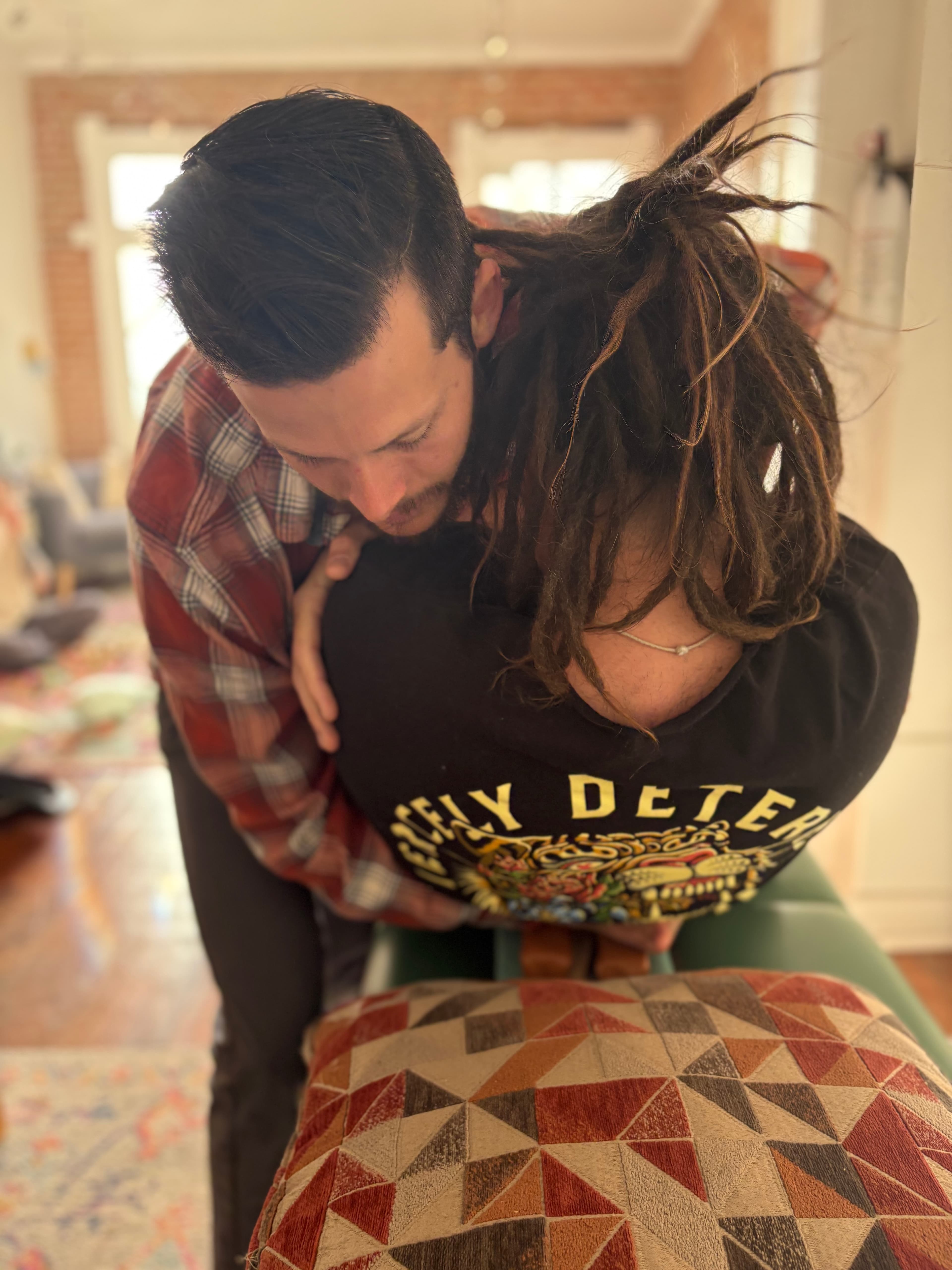 Dr. Hannah providing gentle chiropractic care